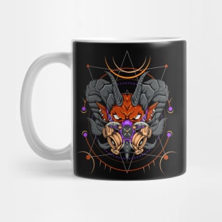 Devil head with sacred geometry Mug